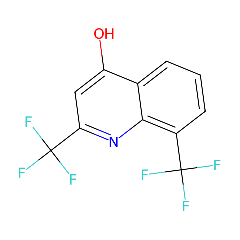 2,8-双(三氟甲基)-4-羟基喹啉结构图