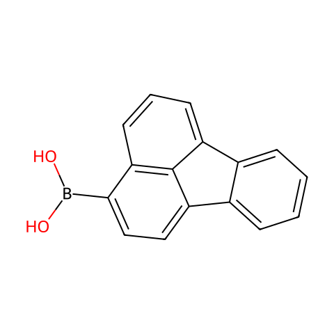 荧蒽-3-硼酸（含不等量的酸酐）结构图
