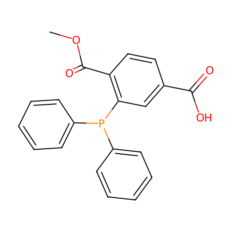 1-METHYL-2-(DIPHENYLPHOSPHINO)TEREPHTHA&结构图