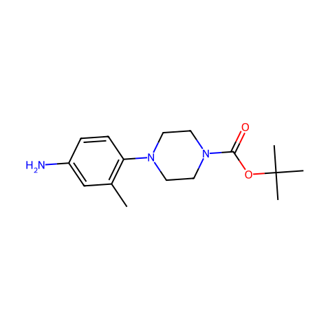 4-(4-Boc-piperazin-1-yl)-3-methylaniline结构图