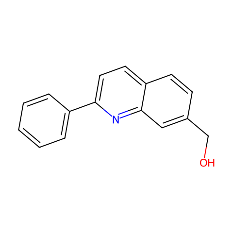 (2-phenylquinolin-7-yl)methanol结构图