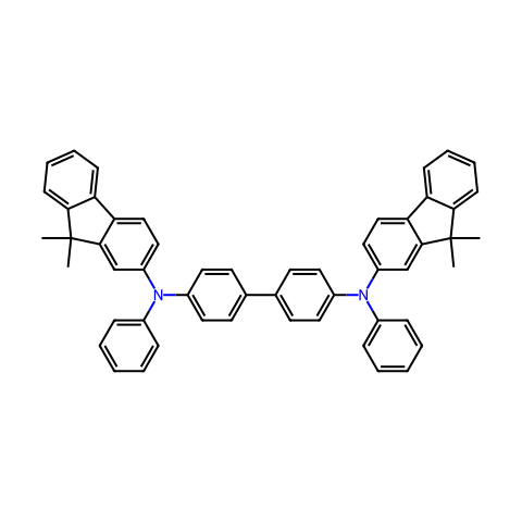 N,N'-双(9,9-二甲基-9H-芴-2-基)-N,N'-二苯基联苯胺结构图