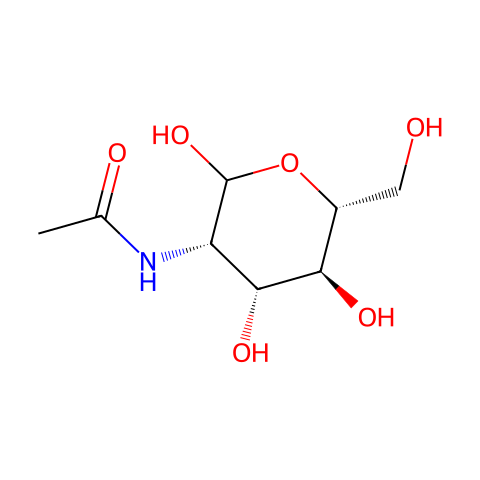 N-乙酰-D-甘露糖胺一水合物结构图