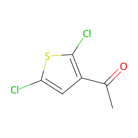 2,5-二氯-3-乙酰基噻吩结构图