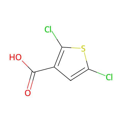 2,5-二氯-3-噻吩甲酸结构图