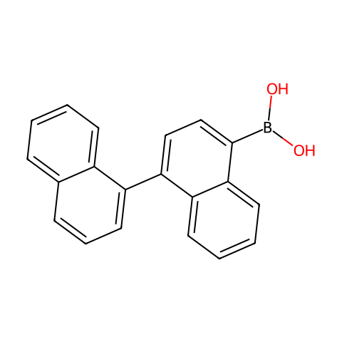 [1,1'-联萘]-4-基硼酸 (含不同量的酸酐)结构图