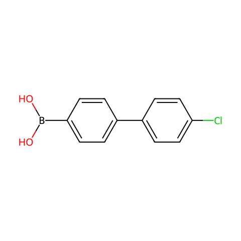 4'-氯-4-联苯基硼酸 (含不同量的酸酐)结构图