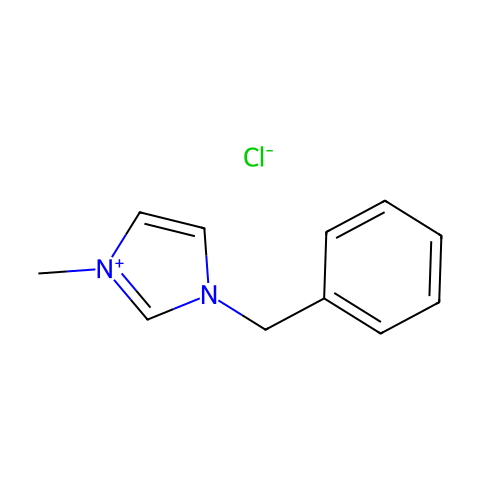 1-苄基-3-甲基咪唑氯盐结构图