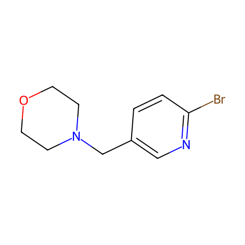 4-[(6-bromopyridin-3-yl)methyl]morpholine结构图