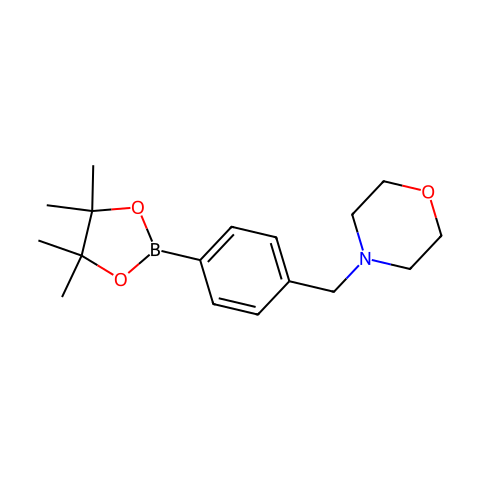 4-(4-吗啉甲基)苯硼酸频哪醇酯结构图