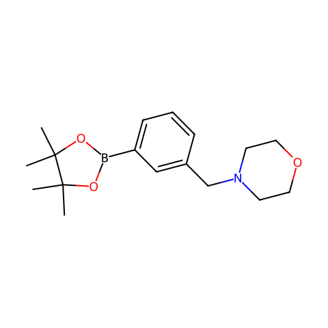 3-(4-吗啉甲基)苯硼酸频哪醇酯结构图