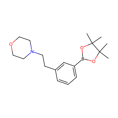 4-{2-[3-(4,4,5,5-Tetramethyl-[1,3,2]dioxaborolan-2-yl)-phenyl]-ethyl}-morpholine结构图