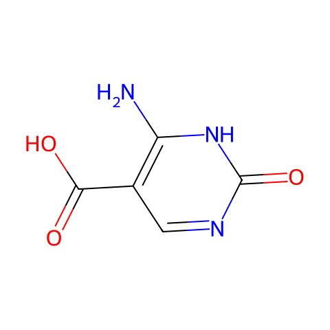 2-羟基-4-氨基嘧啶-5-羧酸结构图