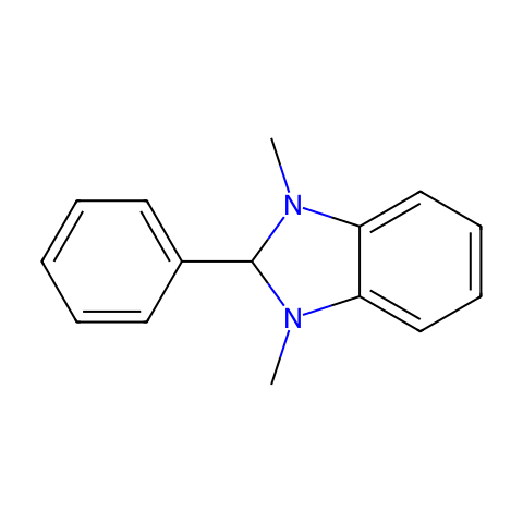 1,3-二甲基-2-苯基-2,3-二氢-1H-苯并[d]咪唑结构图