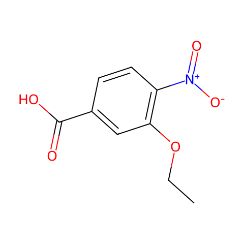 Benzoic acid, 3-ethoxy-4-nitro- (9CI)结构图