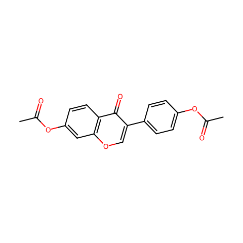 Daidzein diacetate结构图