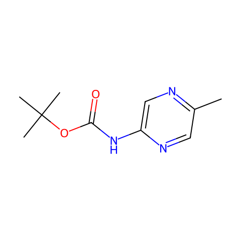 TERT-BUTYL 5-METHYLPYRAZIN-2-YLCARBAMATE结构图