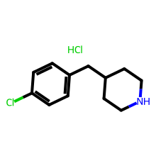 4-（4-氯苄基）哌啶盐酸盐结构图