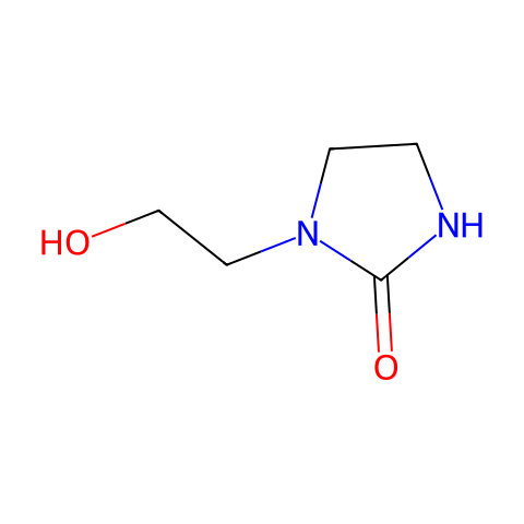 1-(2-羟乙基)-2-咪唑啉酮结构图