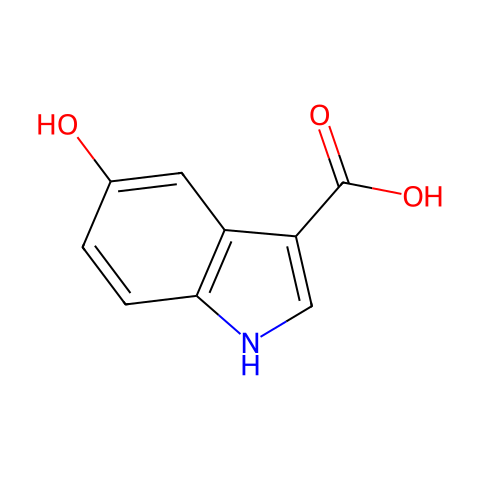 5-HYDROXYINDOLE-3-CARBOXYLIC ACID结构图