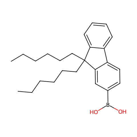 9,9'-螺双[芴] -4-基硼酸(含不同量的酸酐)结构图