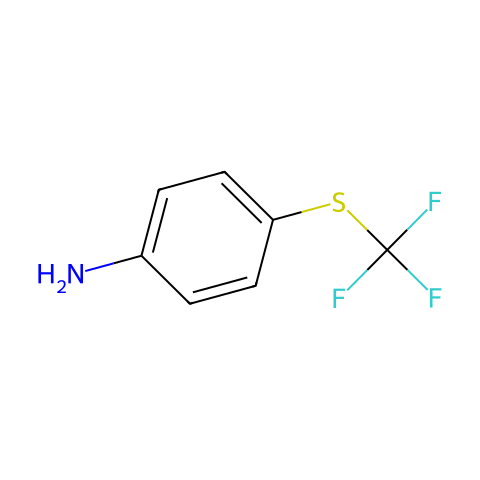 4-(三氟甲硫基)苯胺结构图