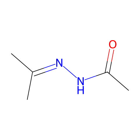 Acetic acid isopropylidene-hydrazide结构图