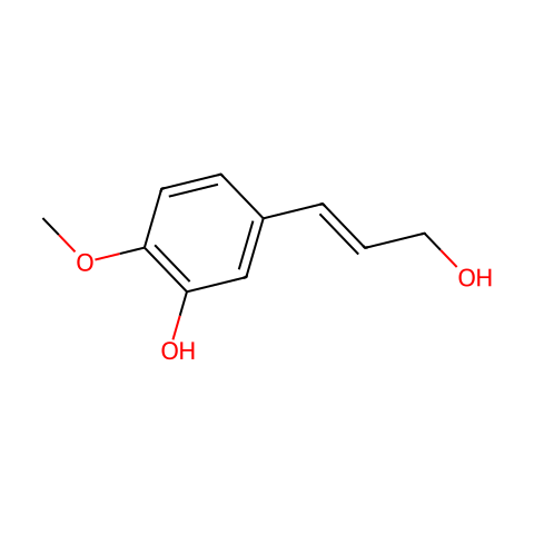 5-(3-Hydroxyprop-1-en-1-yl)-2-methoxyphenol结构图