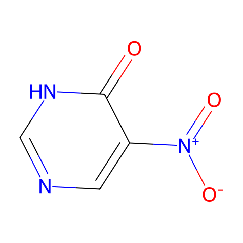 5-硝基嘧啶-4(3H)-酮结构图