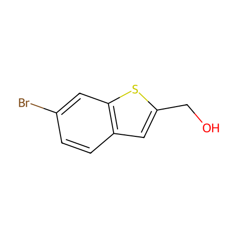 (6-Bromo-1-benzothiophen-2-yl)methanol结构图