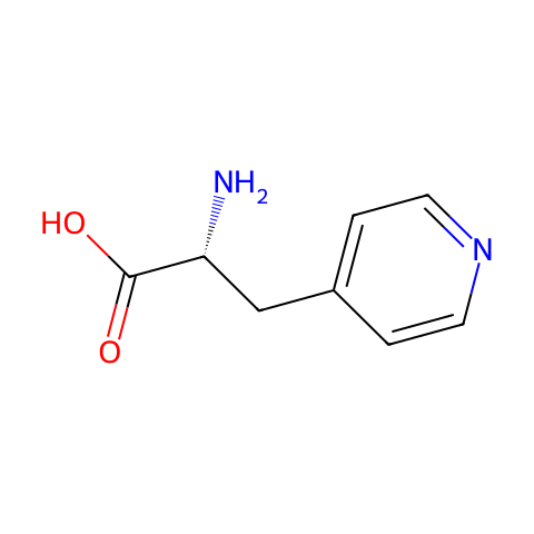 3-(4-吡啶基)-D-丙氨酸结构图