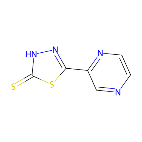 5-(Pyrazin-2-yl)-1,3,4-thiadiazole-2-thiol结构图