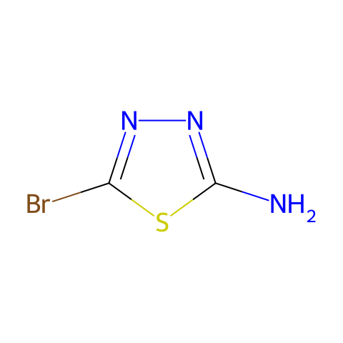 2-氨基-5-溴-1,3,4-噻二唑结构图