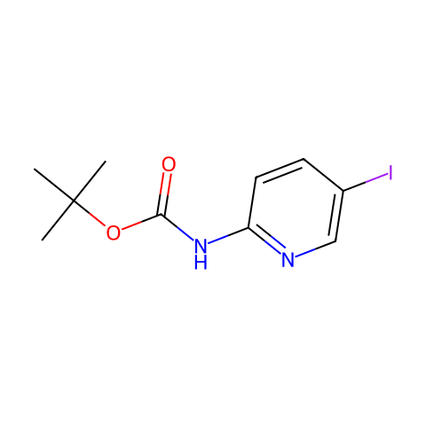 2-(Boc-氨基)-5-碘吡啶结构图
