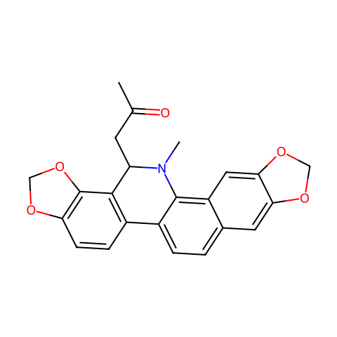 6-Acetonyldihydrosanguinarine结构图