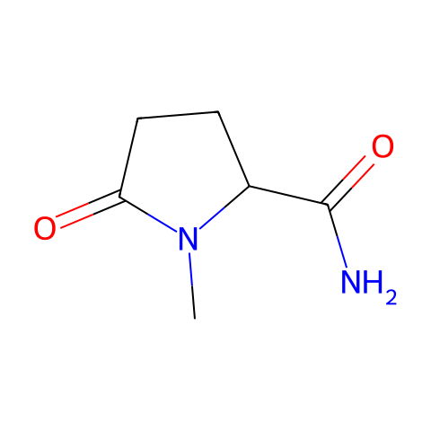 1-methyl-5-oxopyrrolidine-2-carboxamide结构图