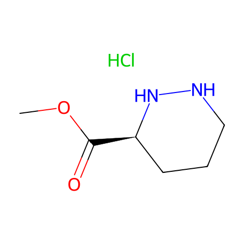 methyl (3S)-hexahydropyridazine-3-carboxylate;hydrochloride结构图