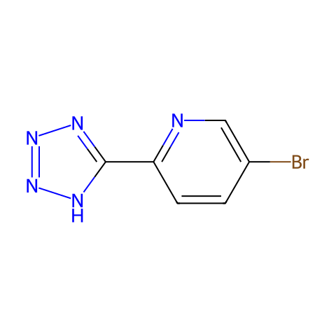 5-BROMO-2-(1H-TETRAZOL-5-YL)PYRIDINE结构图