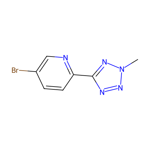 5-溴-2-(2-甲基-2H-四氮唑-5-基)吡啶结构图