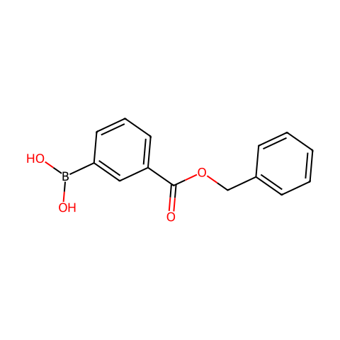 3-(苄氧羰基)苯基硼酸 (含不同量的酸酐)结构图