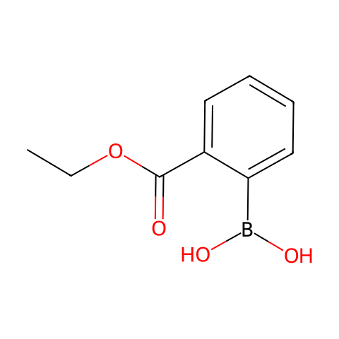 2-(乙氧羰基)苯硼酸(含不同量的酸酐)结构图