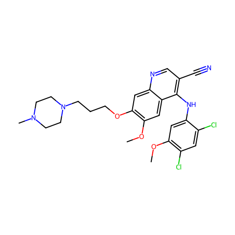 Bosutinib (SKI-606)结构图