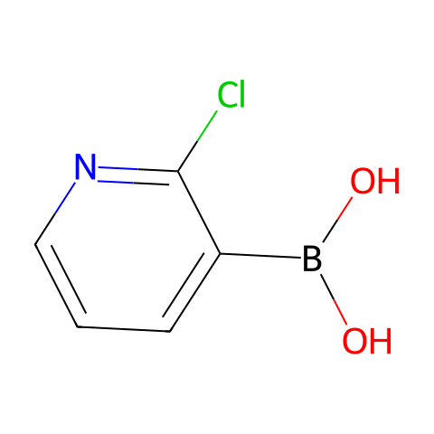 2-氯吡啶-3-硼酸(含不同量的酸酐)结构图