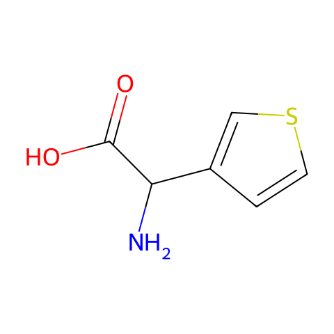 DL-2-（3-噻吩基）-甘氨酸结构图