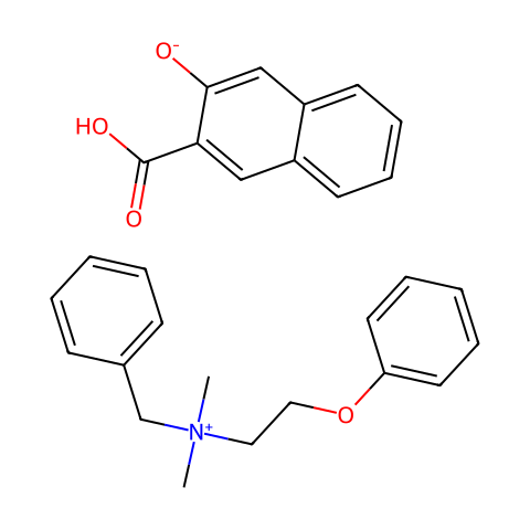 Bephenium Hydroxynapthoate结构图