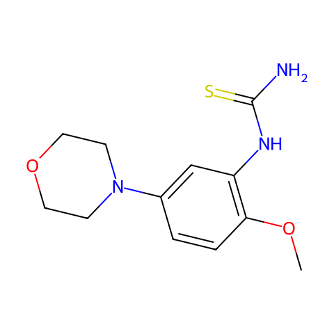 1-(2-methoxy-5-morpholinophenyl)thiourea结构图