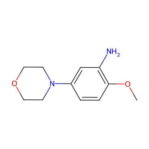 2-methoxy-5-morpholinoaniline结构图