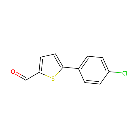 5-(4-氯苯基)噻吩-2-甲醛结构图