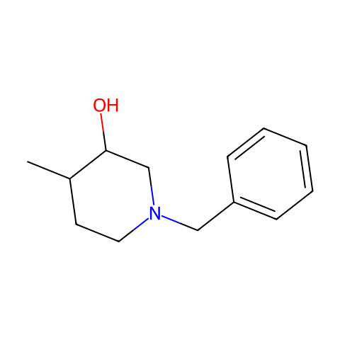 4-甲基-1-(苯基甲基)-3-哌啶醇结构图