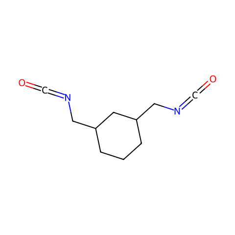 1,3-二(异氰酸根合甲基)环己烷(顺反异构体混合物)结构图